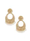 Bollywood Style Antiqe Gold indian New Sparkly Designer For Party And Functions Latest Earrings Collection 1838